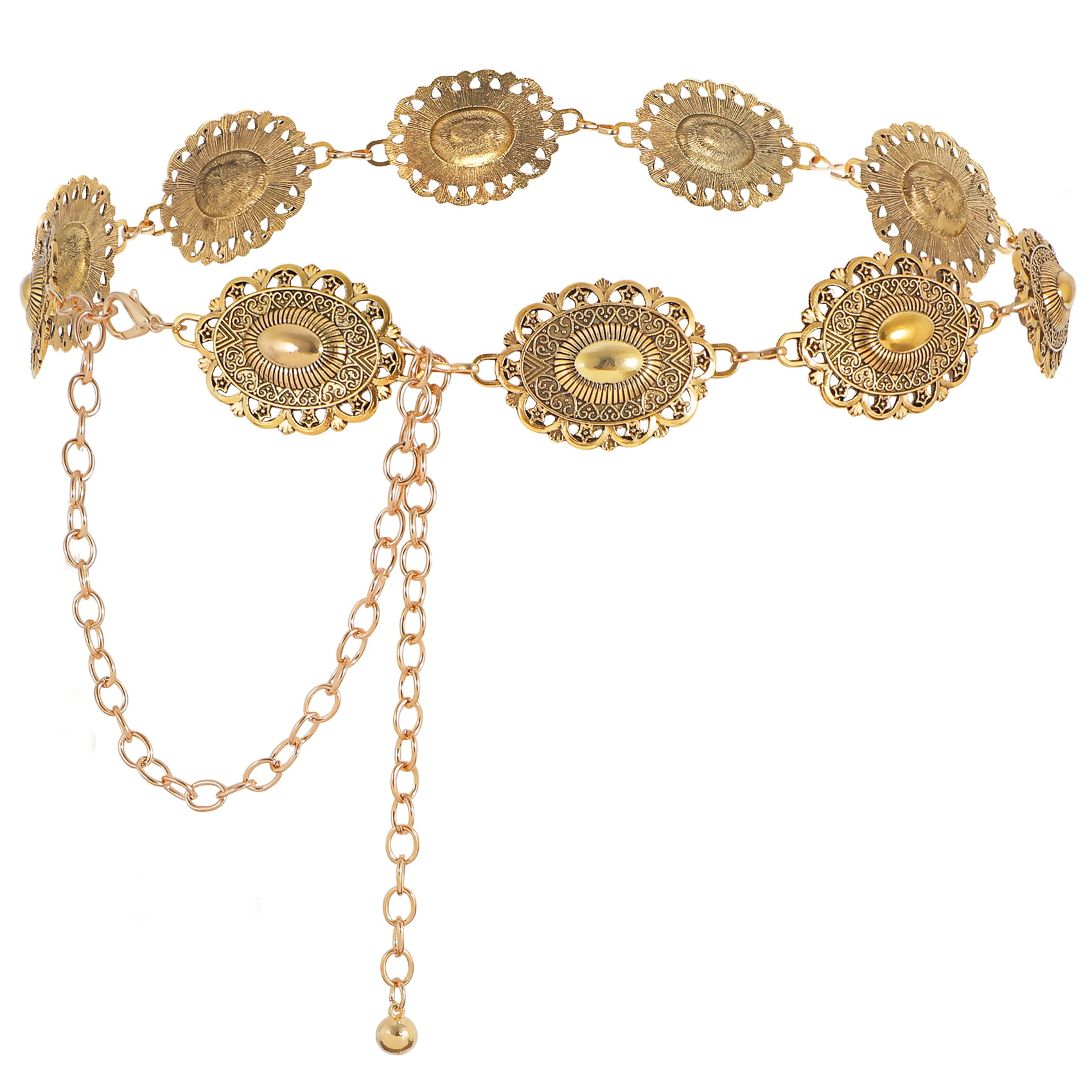Reiss Cammie Chain Belt, Gold at John Lewis & Partners