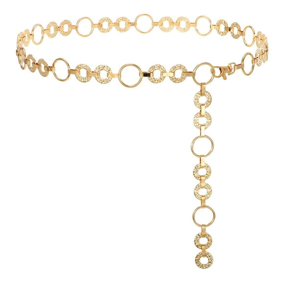 WHIPPY Womens Metal Waist Chain Belt Western Belts for Jeans Dresses