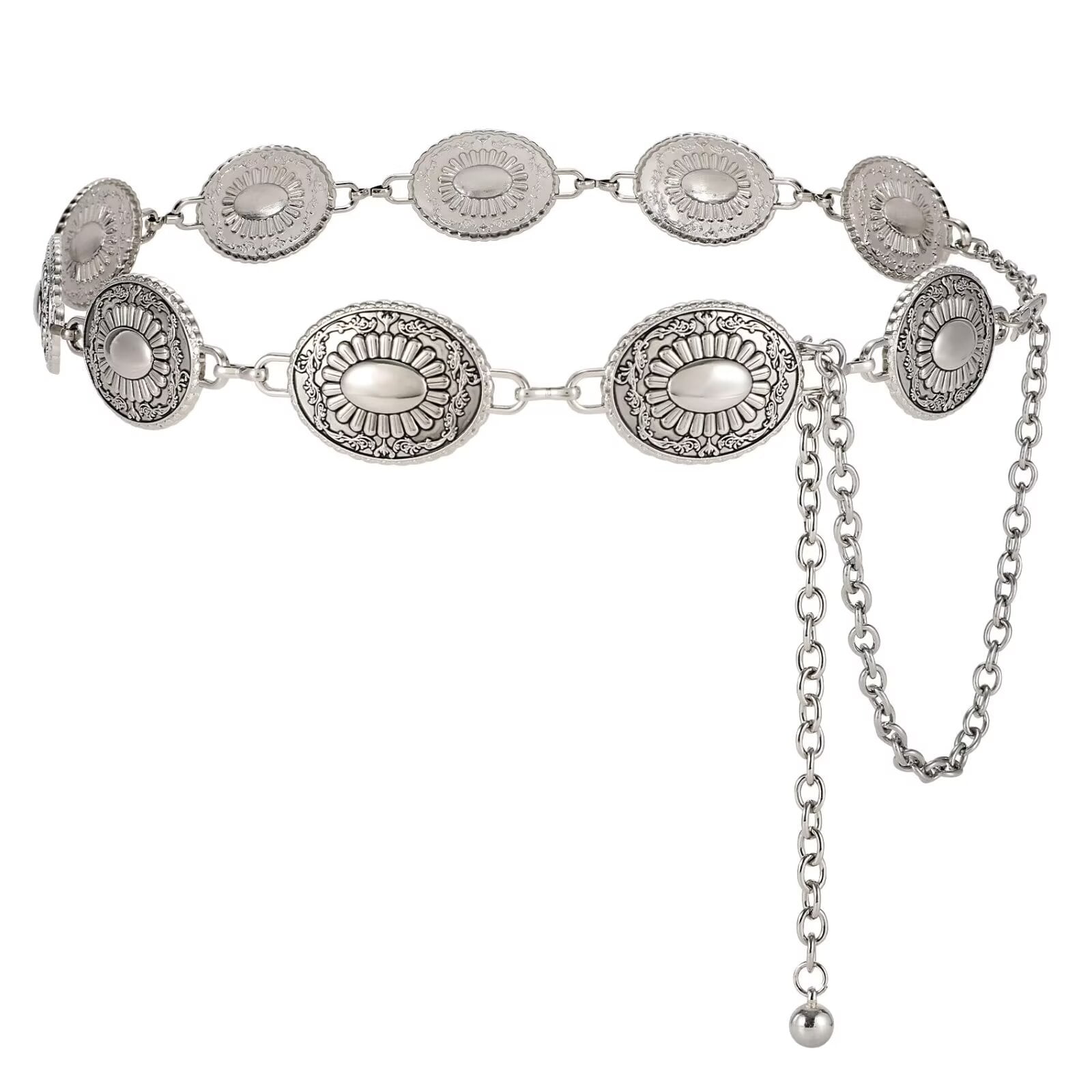 WHIPPY Womens Metal Waist Chain Belt Western Belts for Jeans  display picture 2