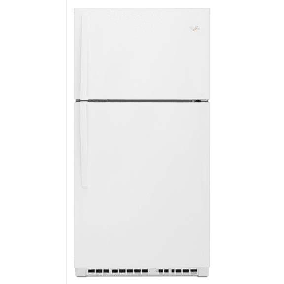 WHIRLPOOL 21.3 CU. FT. TOP FREEZER REFRIGERATOR, WHITE, REVERSIBLE DOOR SWING