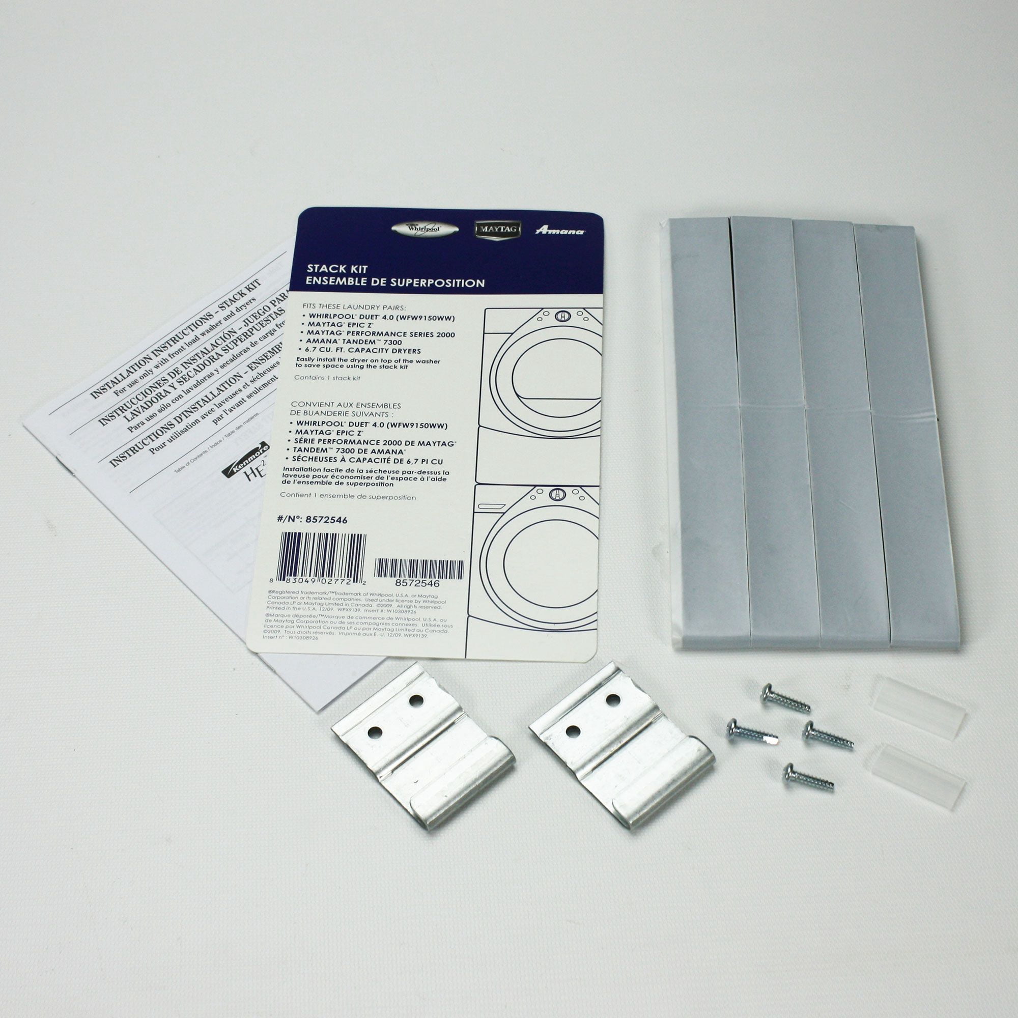 8572546 For Whirlpool Clothes Dryer Stacking Kit