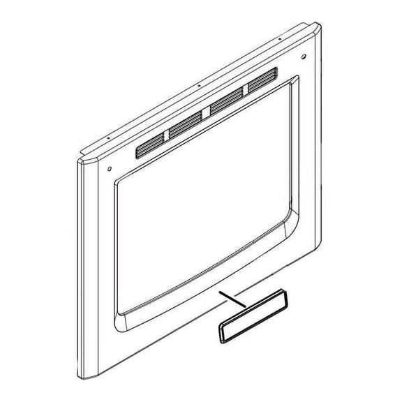WHIRLPOOL W10906445 RANGE OVEN DOOR OUTER PANEL ASSEMBLY (GENUINE OEM PART)
