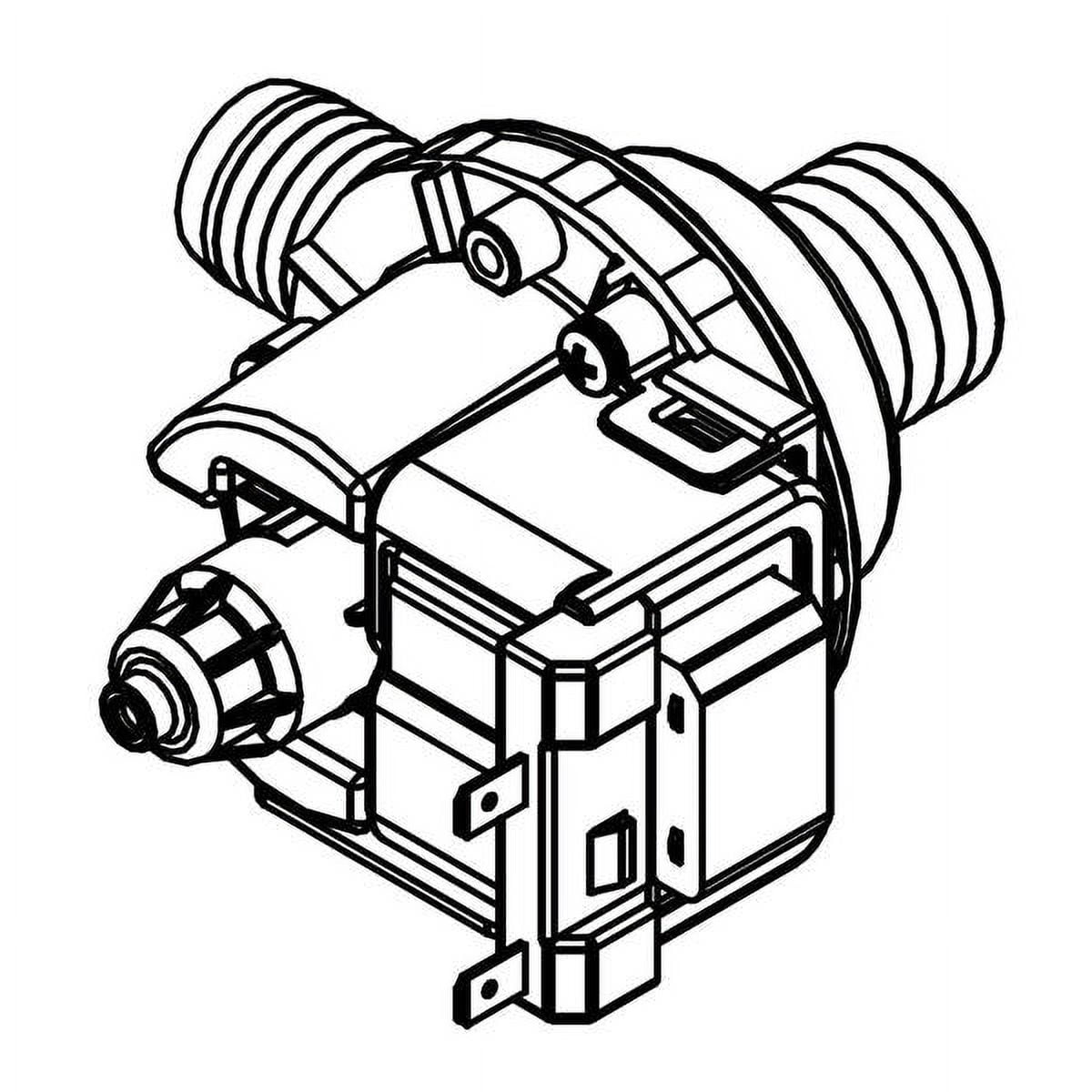 WHIRLPOOL W10906604 WASHER DRAIN PUMP - OEM PART