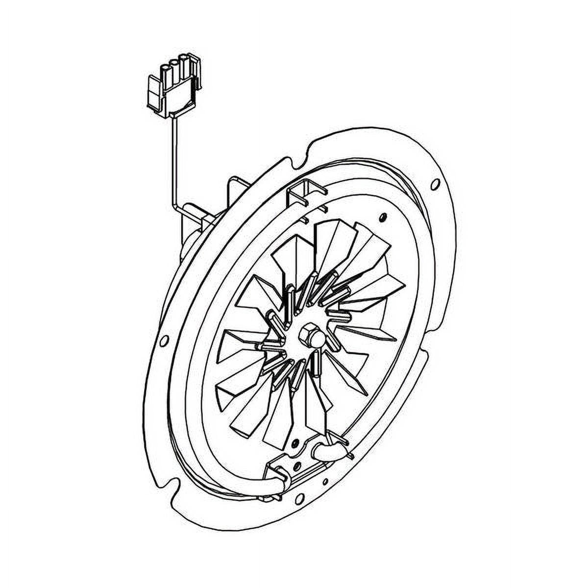 WHIRLPOOL W11043837 RANGE CONVECTION FAN ASSEMBLY - OEM PART