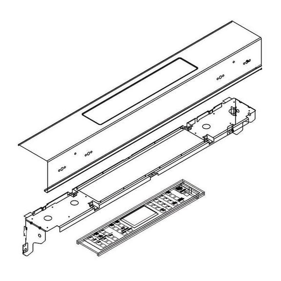 WHIRLPOOL W11091882 RANGE CONTROL PANEL ASSEMBLY - OEM PART
