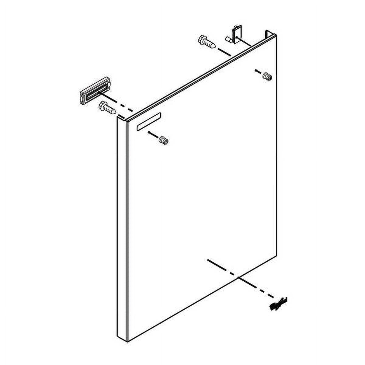 WHIRLPOOL W11116420 DISHWASHER DOOR OUTER PANEL ASSEMBLY (STAINLESS) - OEM PART