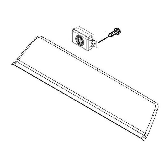 WHIRLPOOL W11124268 DRYER USER INTERFACE (CHROME SHADOW) - OEM PART