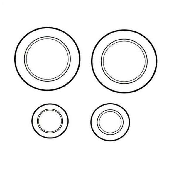 WHIRLPOOL W11161846 RANGE SURFACE BURNER CAP SET - OEM PART