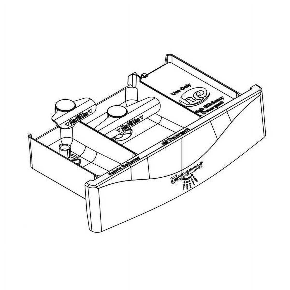 WHIRLPOOL W11210991 WASHER DISPENSER DRAWER ASSEMBLY - OEM PART