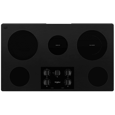 Whirlpool - 36" Electric Cooktop - Black