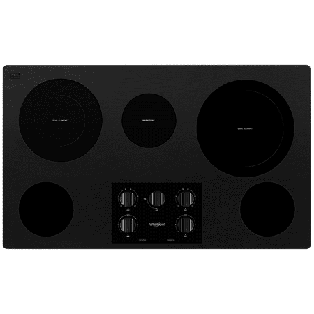 Whirlpool - 36" Electric Cooktop - Black