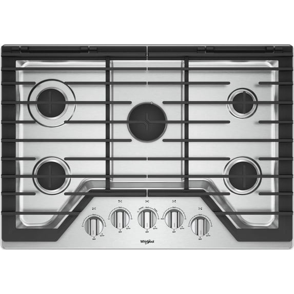 Whirlpool WCG97US0HS Gas Cooktop with Griddle and Sealed Burners