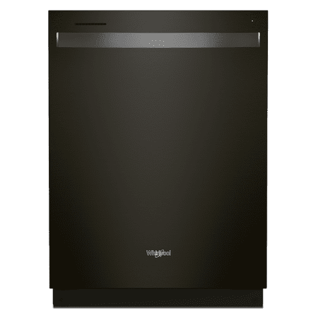 Whirlpool - 24" Top Control Built-In Dishwasher with Stainless Steel Tub, Large Capacity & 3rd Rack, 47 dBA - Black Stainless Steel