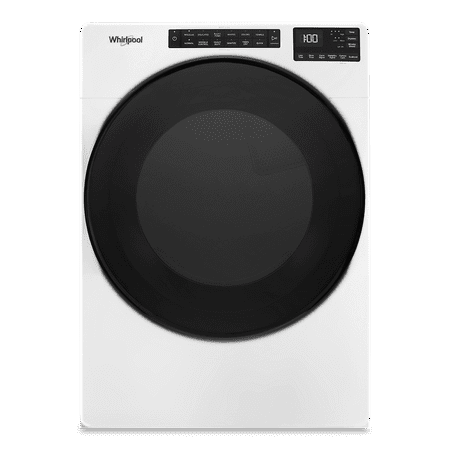 Whirlpool - 7.4 Cu. Ft. Stackable Electric Dryer with Wrinkle Shield - White