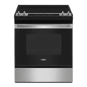 Whirlpool WEE515S0LS 4.8 Cu. Ft. Stainless Electric Range with Frozen Bake Technology