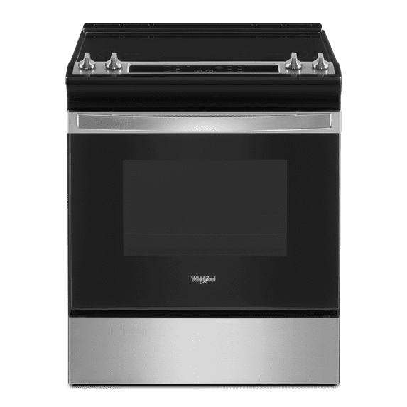 Whirlpool WEE515S0LS 4.8 Cu. Ft. Stainless Electric Range with Frozen Bake™ Technology