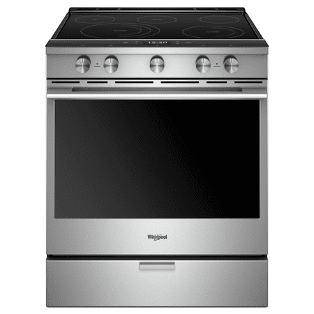 Whirlpool - 6.4 Cu. Ft. Self-Cleaning Slide-In Electric Convection Range - Stainless steel