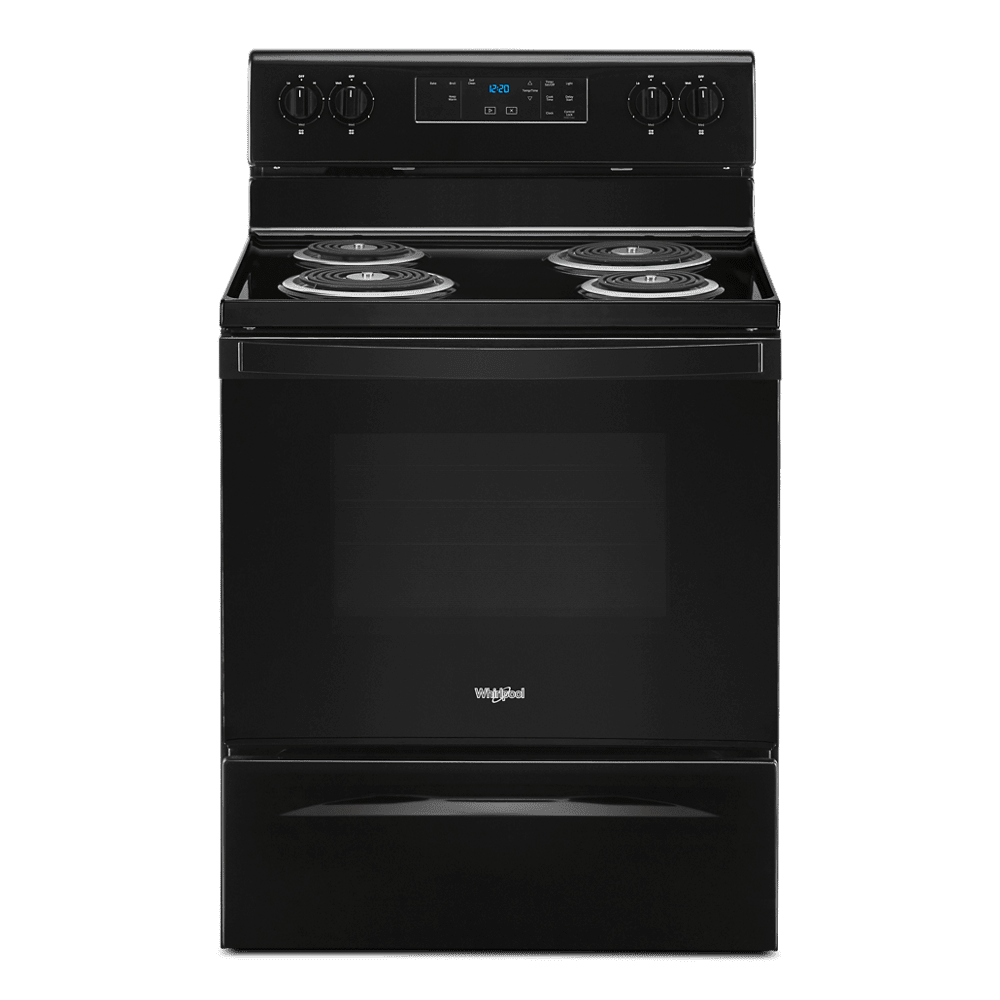 WHIRLPOOL WFC315S0JB 30" freestanding coil electric range