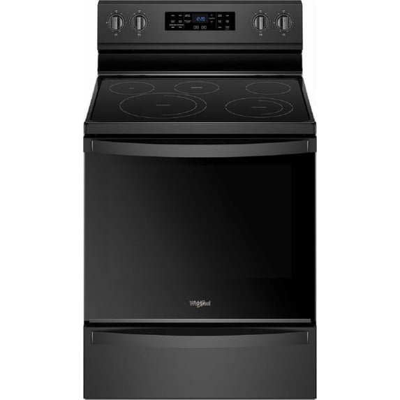 Whirlpool WFE775H0HB 30 Inch Freestanding Electric Range with 5 Heating Elements