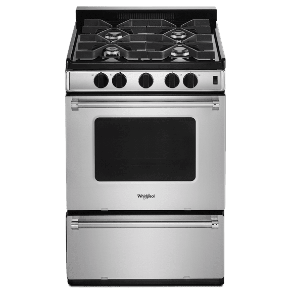 WHIRLPOOL WFG500M4HS 24" free standing gas range
