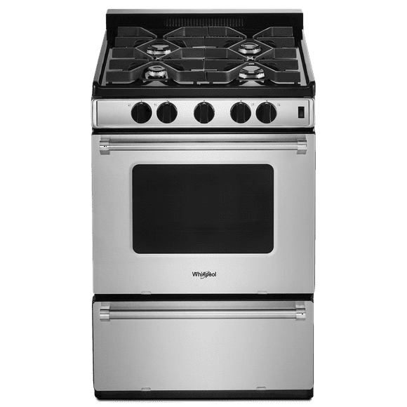 WHIRLPOOL WFG500M4HS 24" free standing gas range