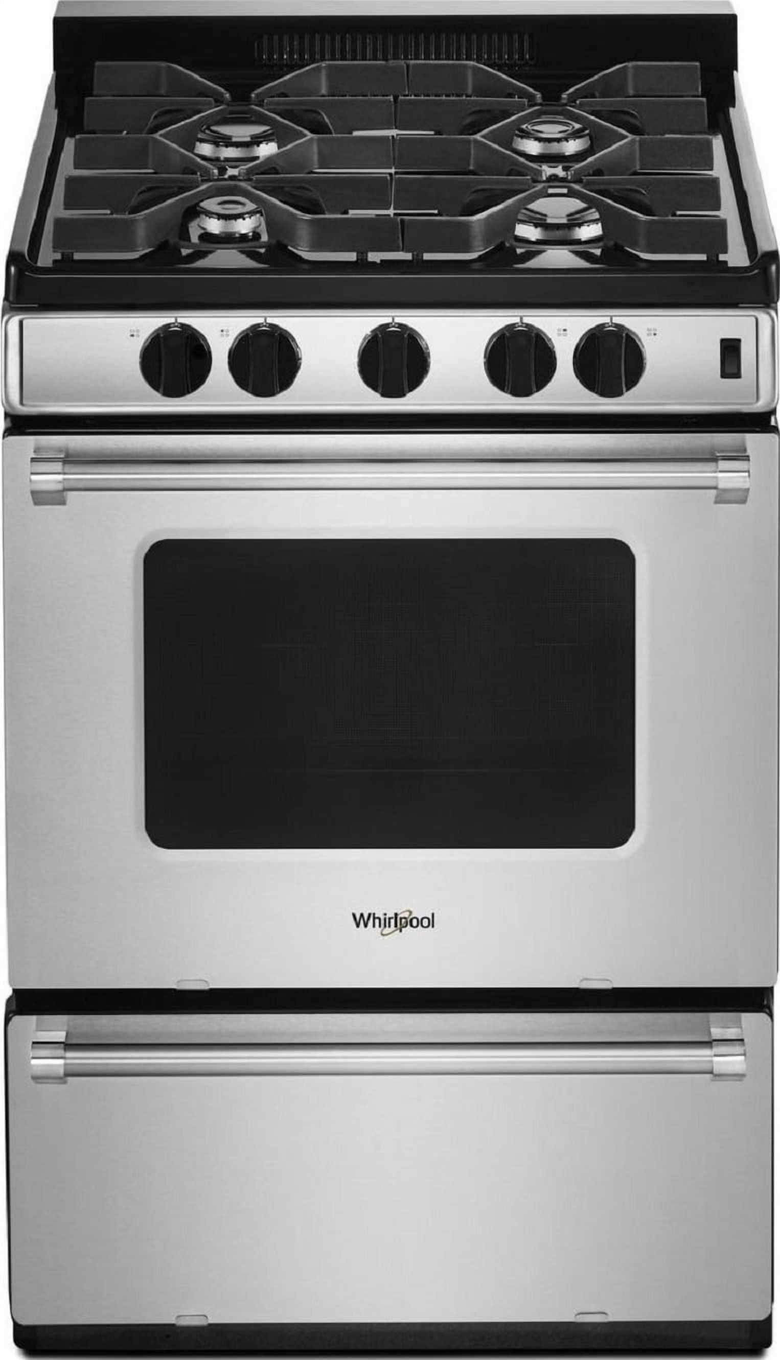 Whirlpool WFG500M4HS 24 Inch Freestanding Gas Range with Sealed Burners