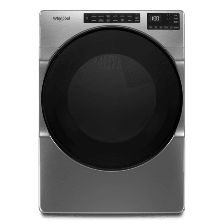 Whirlpool - 7.4 Cu. Ft. Stackable Gas Dryer with Wrinkle Shield - Chrome Shadow