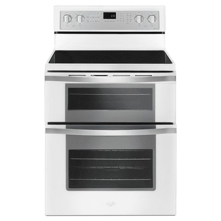 Whirlpool - 6.7 Cu. Ft. Self-Cleaning Freestanding Double Oven Electric Convection Range - White