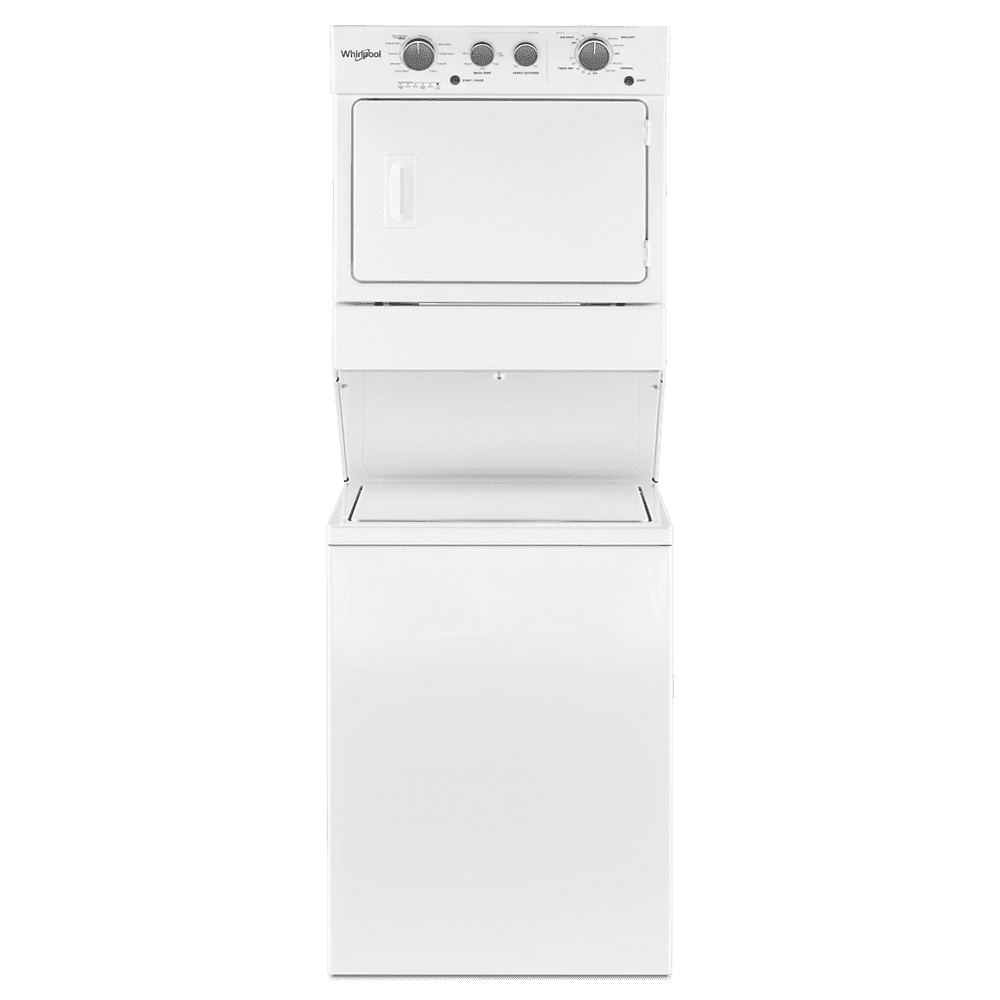 Whirlpool WGT4027HW 27 Inch Gas Stacked Laundry Center with 9 Wash Cycles