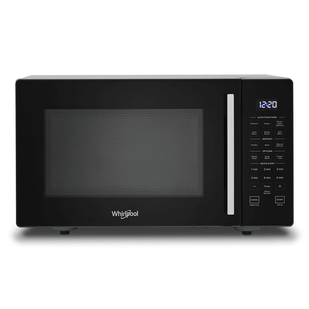 Black 19-Inch Compact Countertop Microwave with LED Display
