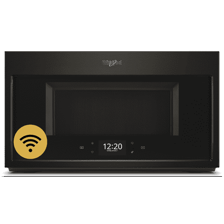 Whirlpool - 1.9 Cu. Ft. Convection Over-the-Range Microwave - Black Stainless Steel