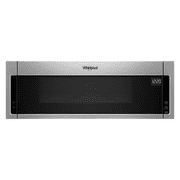 Whirlpool Low Profile 1.1-cu ft 1000-Watt Over-the-Range Microwave Black-on-Stainless