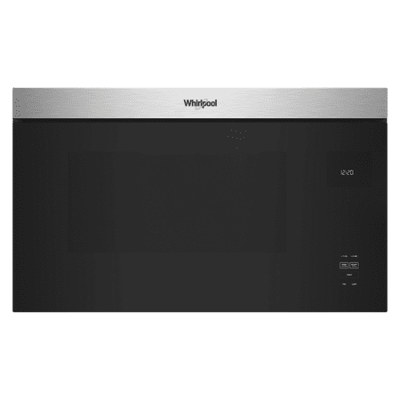 Whirlpool - 1.1 Cu. Ft. Over-the-Range Microwave with Flush Built-in Design - Stainless Steel