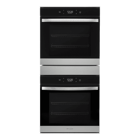 Whirlpool - 24" Built-In Double Electric Convection Wall Oven with WiFi - PrintShield stainless