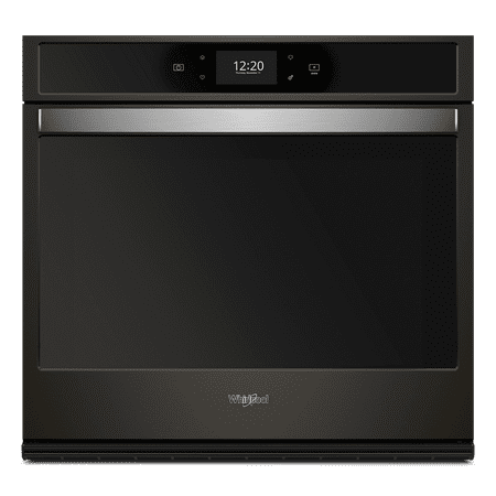 Whirlpool - 30" Built-In Single Electric Convection Wall Oven - Black stainless steel