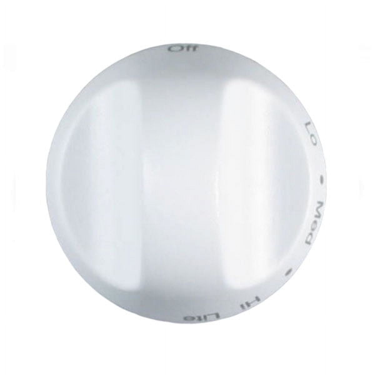 WHIRLPOOL WP71003058 RANGE SURFACE BURNER KNOB (WHITE) - OEM PART