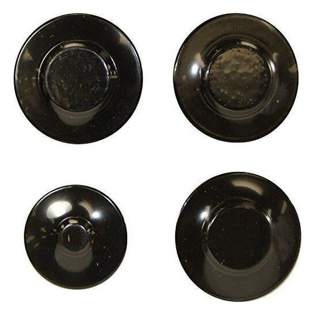 WHIRLPOOL WPW10218223 COOKTOP BURNER CAP SET (BLACK) - OEM PART