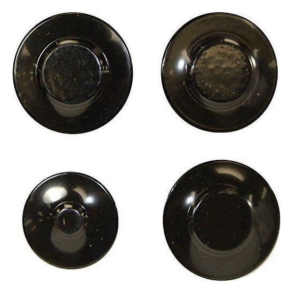 WHIRLPOOL WPW10218223 COOKTOP BURNER CAP SET (BLACK) - OEM PART