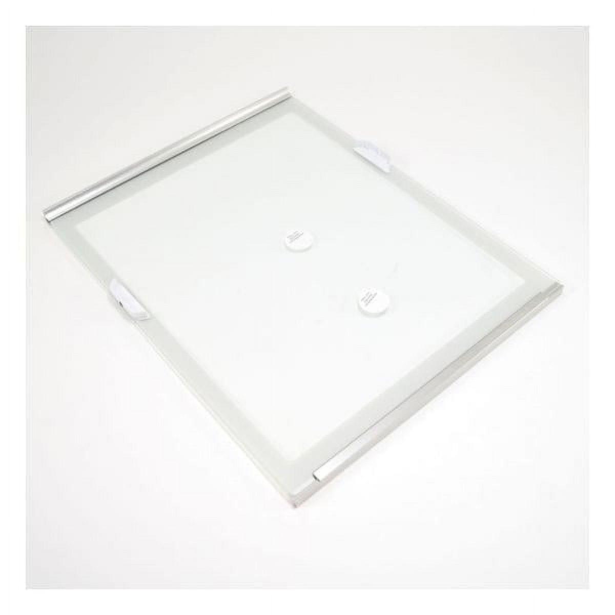 WHIRLPOOL WPW10321182 REFRIGERATOR FREEZER GLASS SHELF LOWER (GENUINE OEM PART)