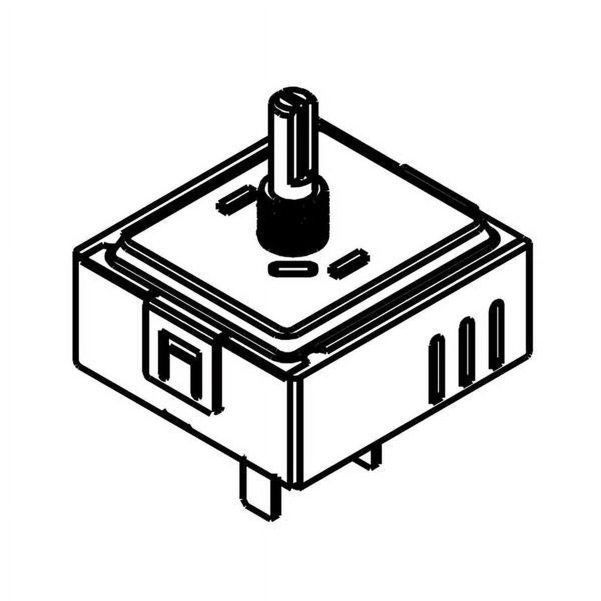 WHIRLPOOL WPW10326246 COOKTOP ELEMENT CONTROL SWITCH - OEM PART
