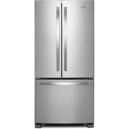 Whirlpool 33 Inch Freestanding French Door Refrigerator with 22 cu. ft. Capacity Fingerprint-Resistant Stainless Steel WRFF5333PZ