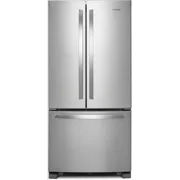 Whirlpool 33 Inch Freestanding French Door Refrigerator with 22 cu. ft. Capacity Fingerprint-Resistant Stainless Steel WRFF5333PZ