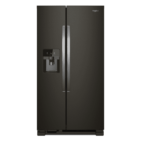 Whirlpool - 21.4 Cu. Ft. Side-by-Side Refrigerator - Black Stainless Steel