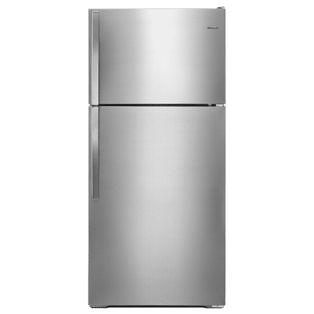 Whirlpool - 14.3 Cu. Ft. Top-Freezer Refrigerator - Monochromatic Stainless Steel