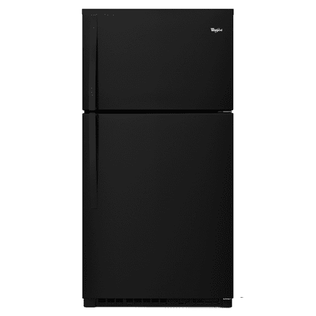 Whirlpool - 33 in. Wide 21.3 cu. ft. Top-Freezer Refrigerator - Black