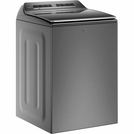 Whirlpool - 5.2/5.3 Cu. Ft. High Efficiency Smart Top Load Washer with 2 in 1 Removable Agitator - Chrome Shadow