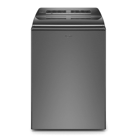 Whirlpool - 5.2 Cu. Ft. High Efficiency Smart Top Load Washer with 2 in 1 Removable Agitator - Chrome Shadow
