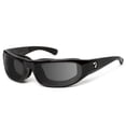 thumbnail image 1 of WHIRLWIND Wind Blocking Padded Foam Light Sensitivity Sunglasses, 100% UVA + UVB Protection, Glossy Black Frame/Extra Dark Lenses, 1 of 4