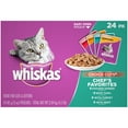 thumbnail image 1 of WHISKAS CHOICE CUTS Chef's Favorites Variety Pack Wet Cat Food, (24) 3 oz. Pouches, 1 of 10