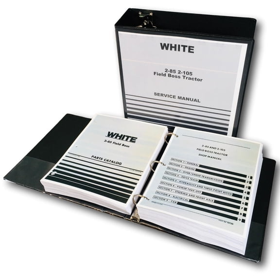 WHITE 2-85 FIELD BOSS TRACTOR SERVICE PARTS MANUAL SET REPAIR WORKSHOP BOOK